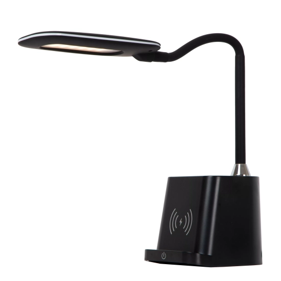 PENNY Lampa biurkowa LED Przym. 1x4,7W 3000K Z ładowarką bezprzewodową Czarny 18674/06/30 Lucide - zdjęcie dodatkowe 5
